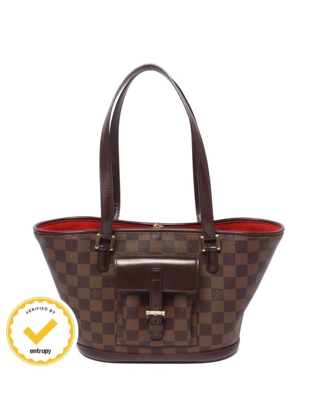Louis Vuitton Tote Shoulder Bag Manosque PM Damier Ebene
